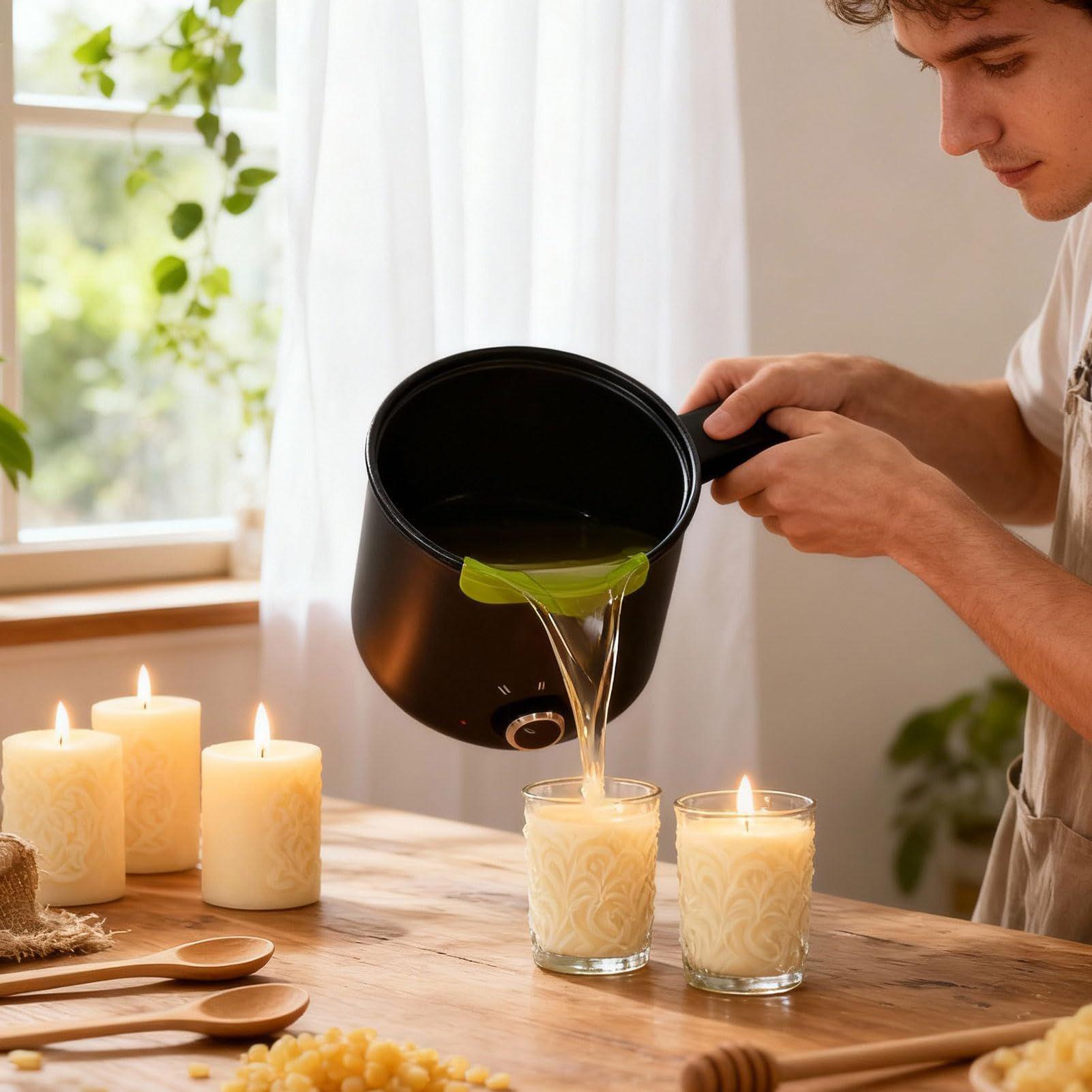 หม้อหลอมเทียน 1.5 ลิตร ขนาดใหญ - Candle Making Wax บทวิจารณ์และราคา