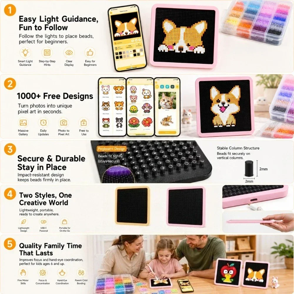 แผงไฟ LED Smart Fuse Bead Pegb - Art Craft Us บทวิจารณ์และราคา