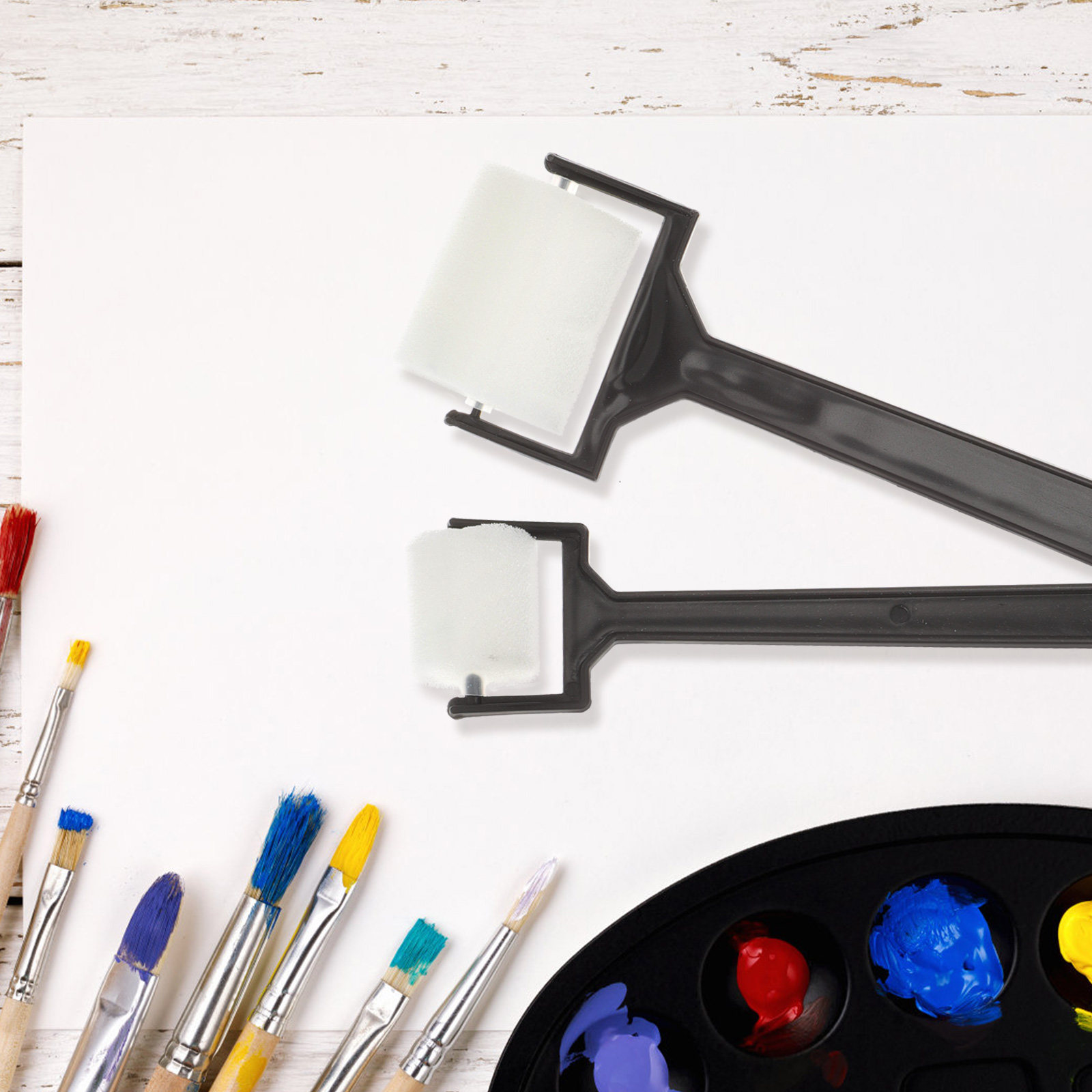 15 ชิ้นชุดแปรงฟองน้ำวาดภาพศิลป - Art Craft For Preschoolers บทวิจารณ์และราคา