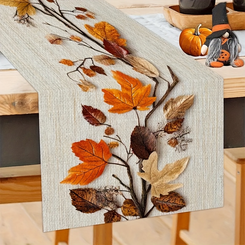 ผ้าปูโต๊ะธีมใบไม้ร่วงฤดูใบไม้ร - Art Craft Using Leaves บทวิจารณ์และราคา