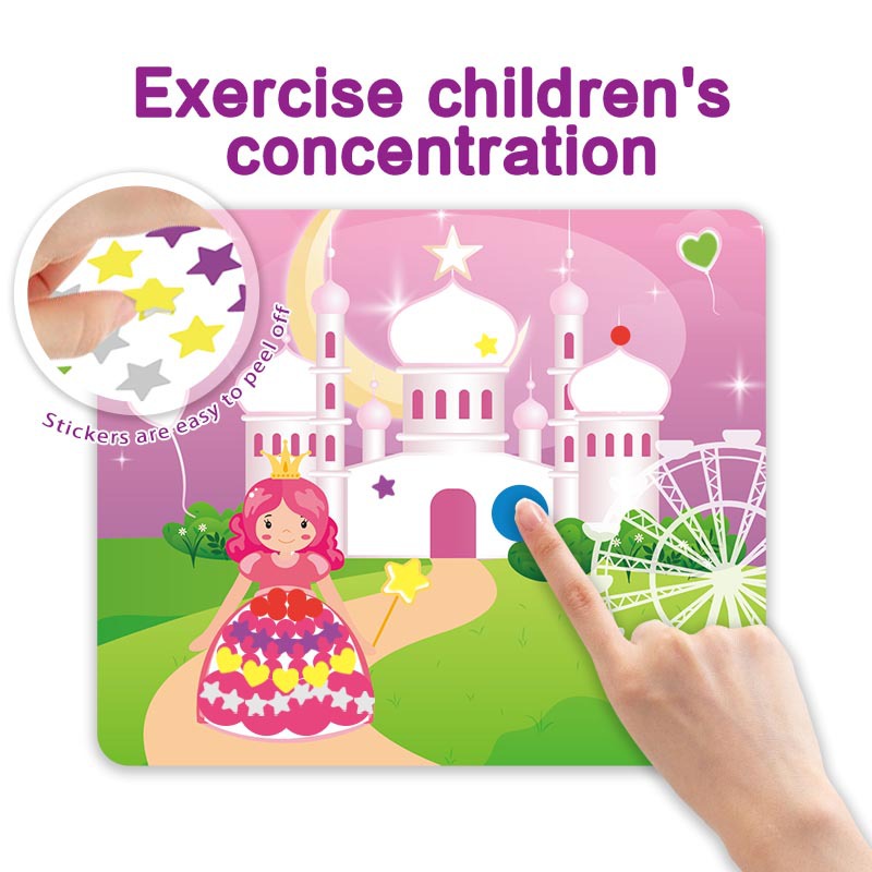 สติกเกอร์ลายจุดสำหรับเจ้าหญิงย - Art Craft Activities For Preschoolers บทวิจารณ์และราคา