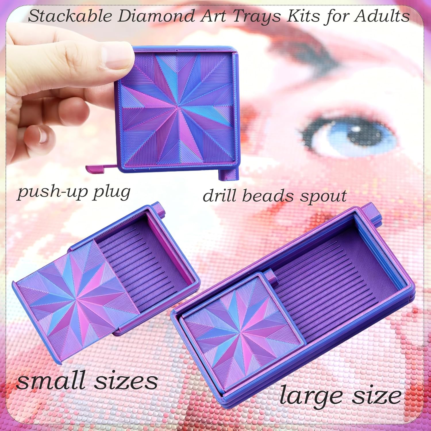 ถาดใส่เพชร 3 in 1 พร้อมฝาปิด,  - Art Craft Board บทวิจารณ์และราคา